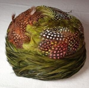 Gorgeous Jeanne et Jacques Vintage pheasant Hat